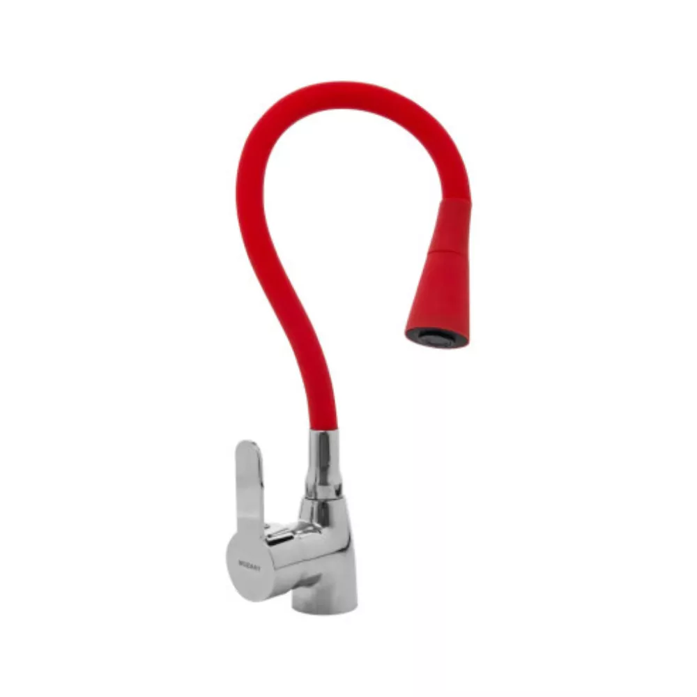 MONO-COMANDO-MOZART-FLEXIBLE-GOMA-ROJA